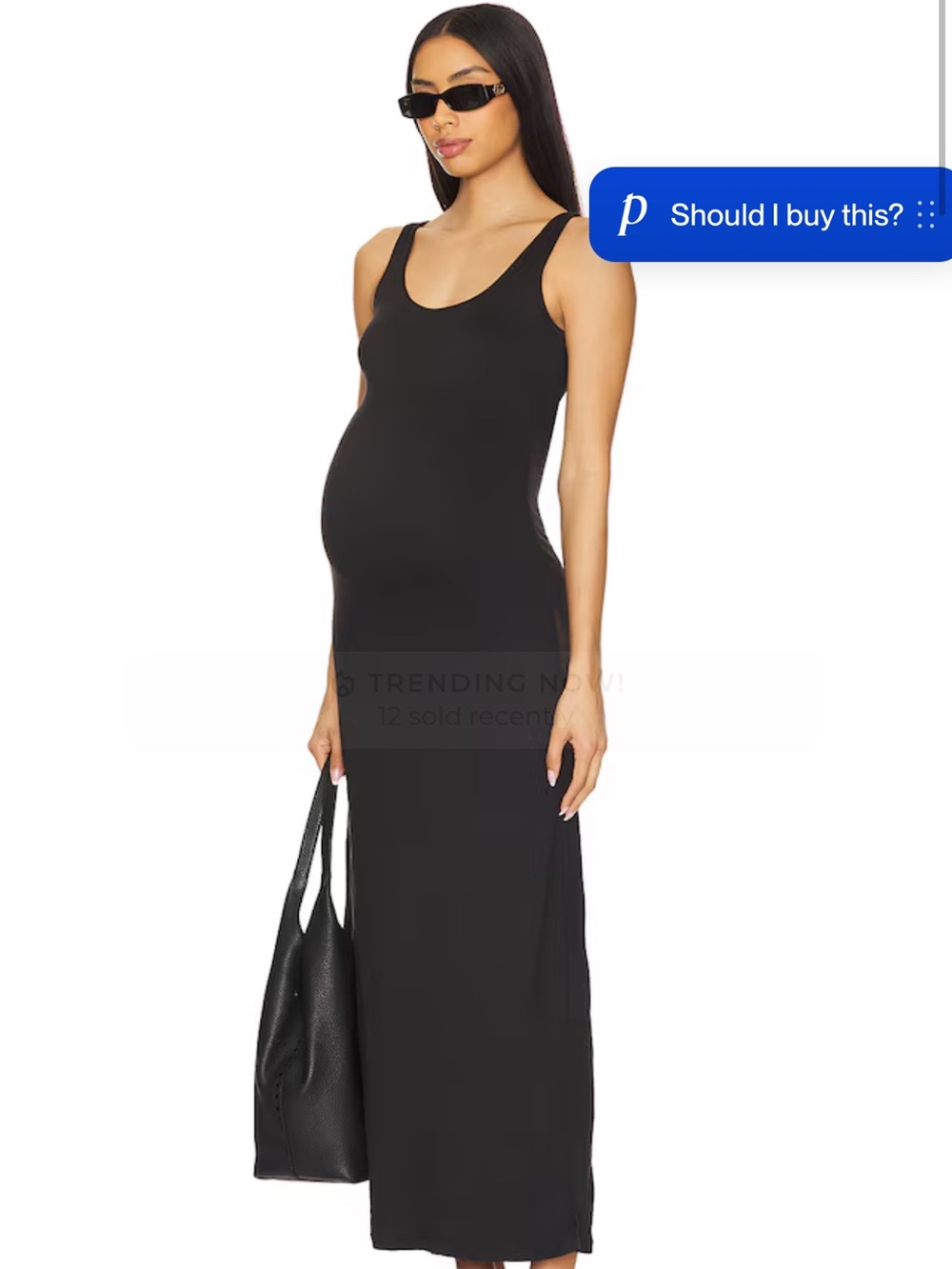 Bumpsuit Black Sleeveless Midi Dress -size small